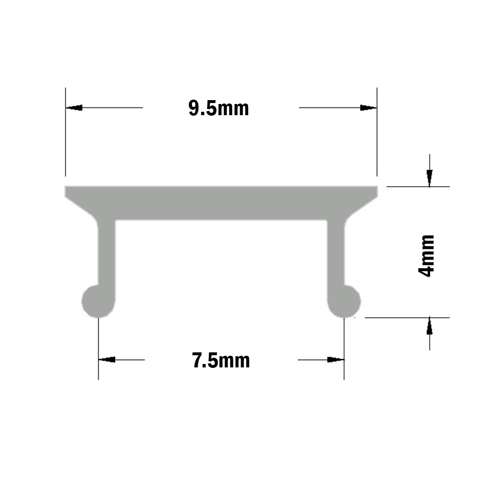 61-050-0 MODULAR SOLUTIONS ALUMINUM COVER PROFILE<br>3M